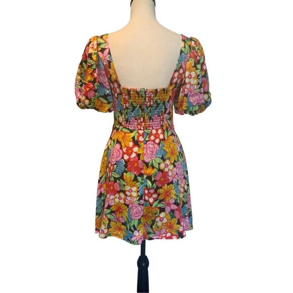 For Love & Lemons Puff Sleeve Mini Dress - Picture 4 of 12